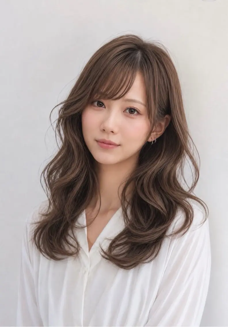 ロング ヘアカラー トリートメント 大阪 天王寺 attraitななかのヘアスタイル