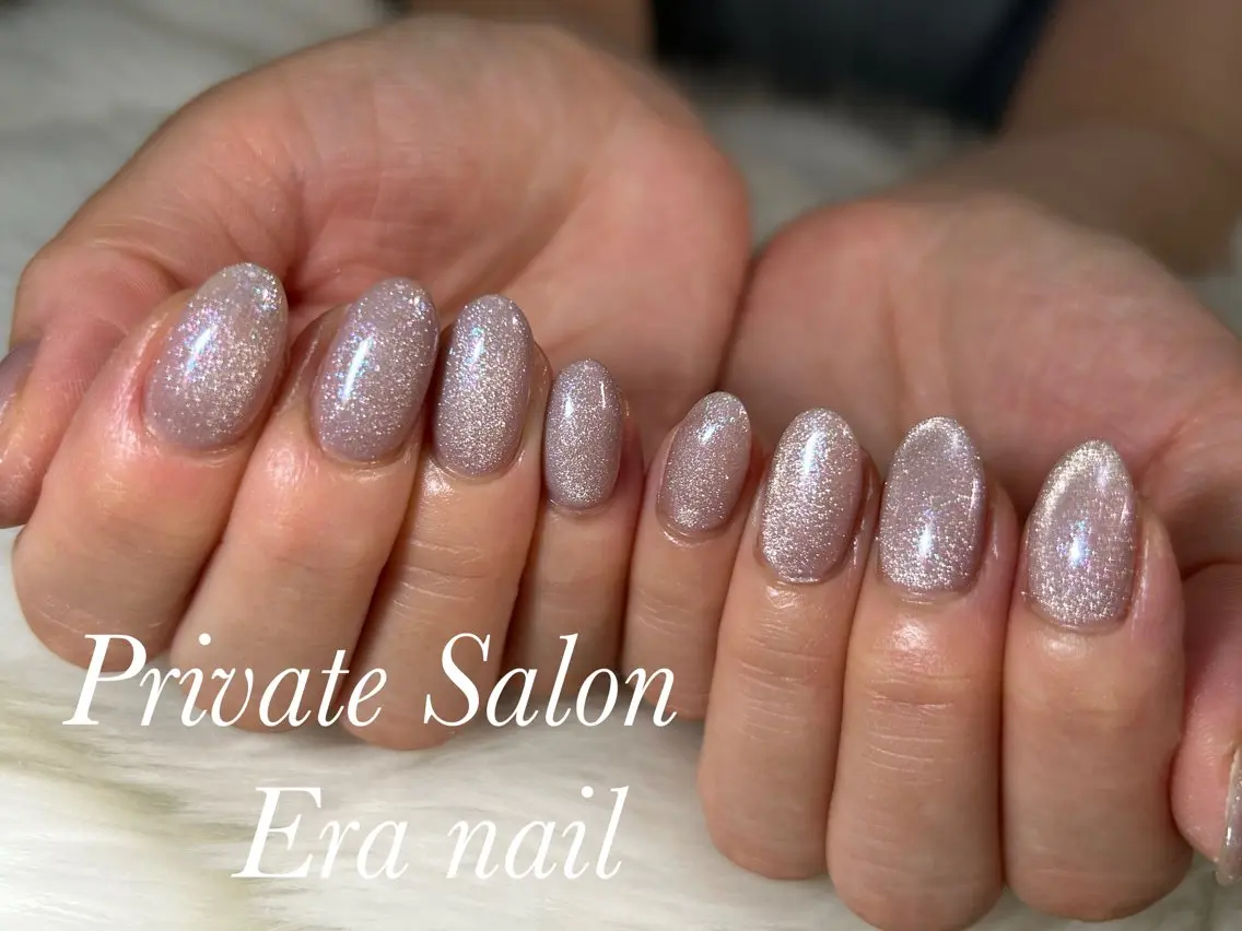 ネイル マグネットネイル マグネットワンカラー ワンカラーネイル ハンドネイル Era nailのネイルデザイン