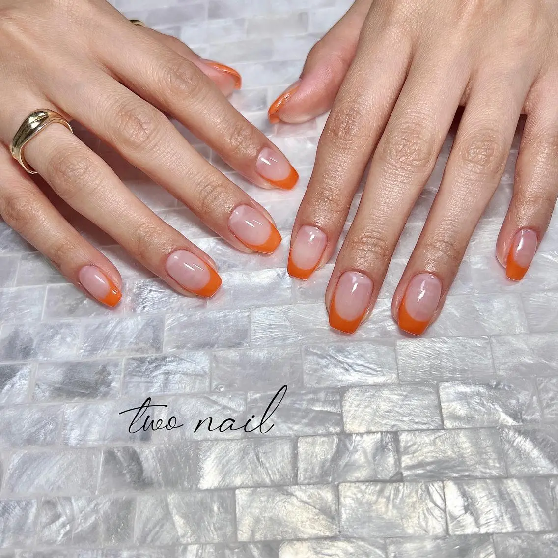 ネイル アートネイル フットネイル ハート ニュアンスネイル オフィスネイル ハンドネイル two nailのネイルデザイン