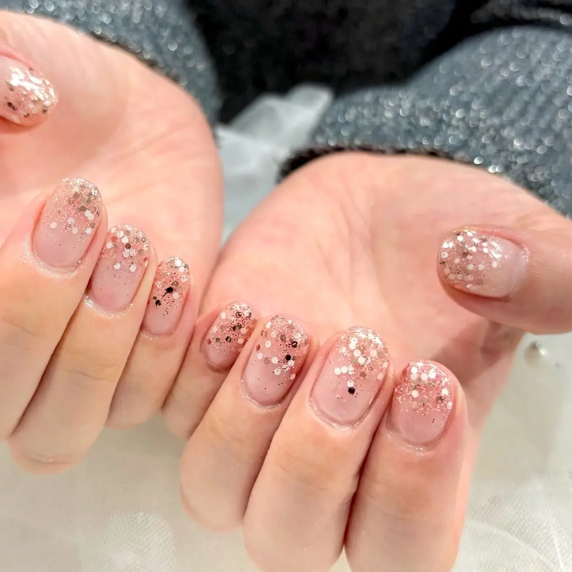 【オフ有りもOK】指先キラキラ✨ラメグラ♪の写真