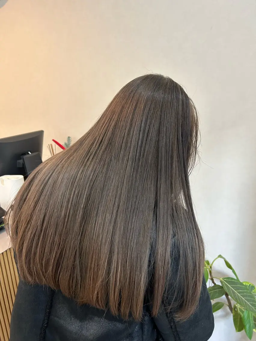 ロング カット ヘアカラー 縮毛矯正 トリートメント ボブ/透明感カラー 🧸YUI❤️のヘアスタイル
