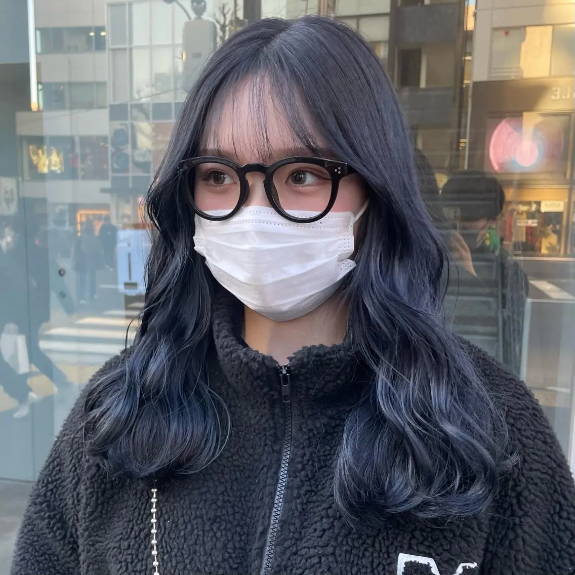 【🇰🇷🦋韓国風🦋🇰🇷カット+ブリーチありorブリーチなしダブルカラー+髪質改善トリートメント】の写真