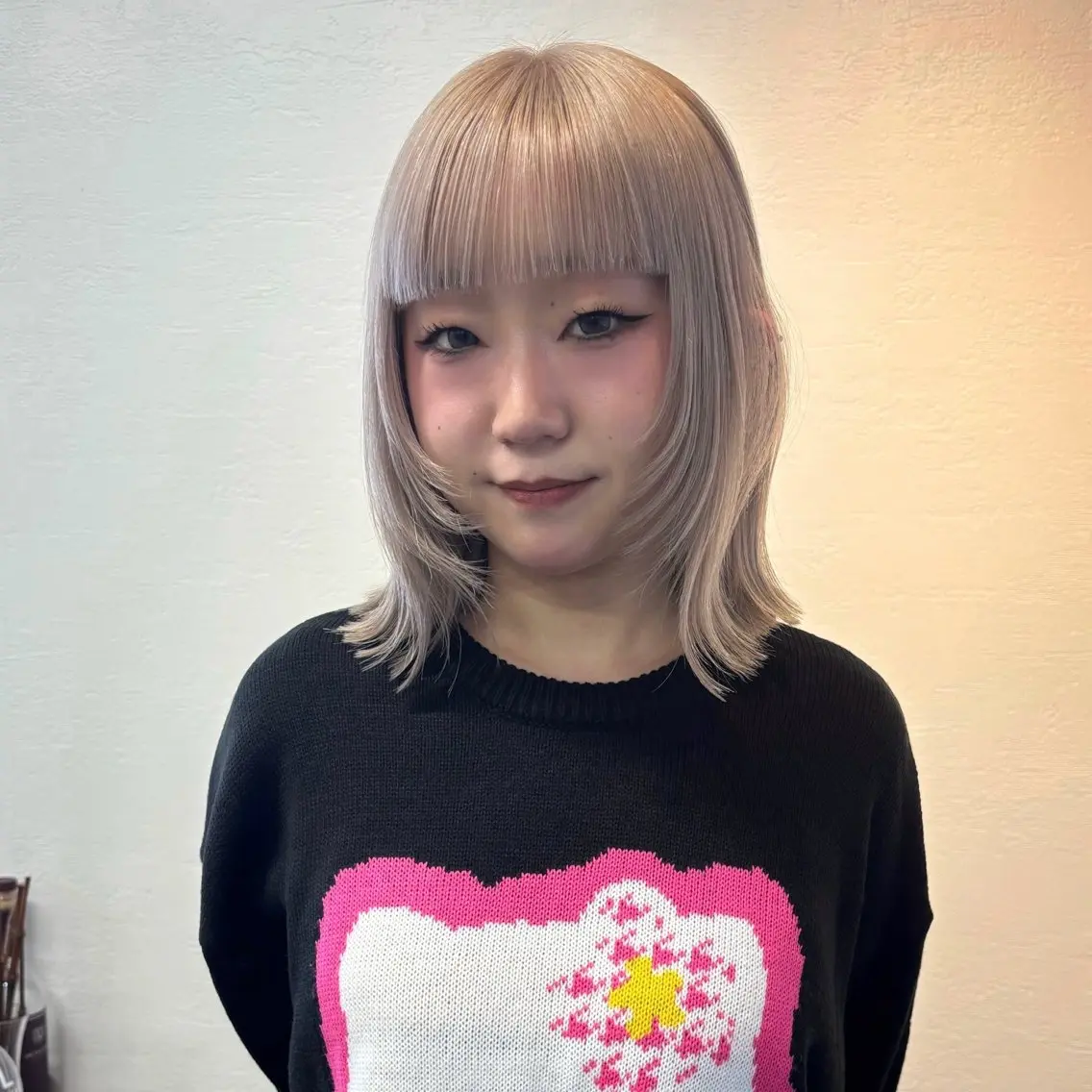 ミディアム カラー メイ ☪️のヘアスタイル