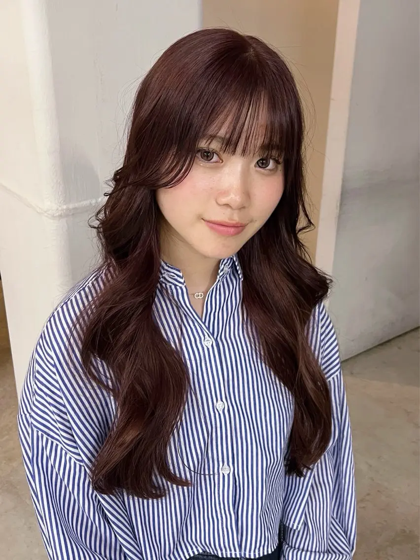 ロング) 透明感カラー 🫧➕内部補修トリートメント✨️の写真