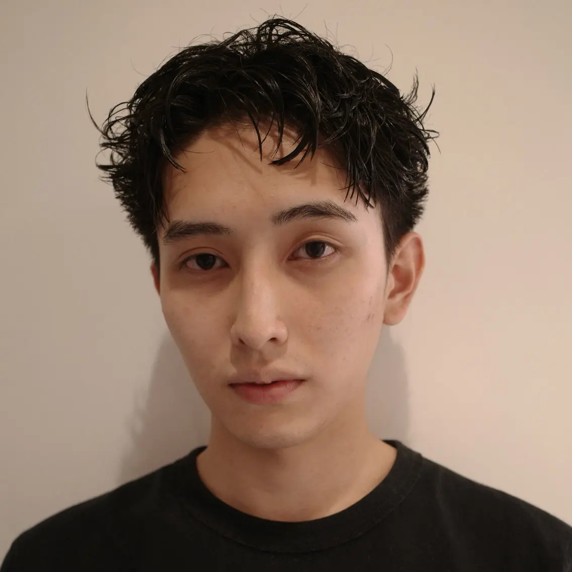 メンズ センターパート マッシュ メンズパーマ メンズショート スパイキーショート カット パーマ 🔥ショート特化 masaki🔥のヘアスタイル
