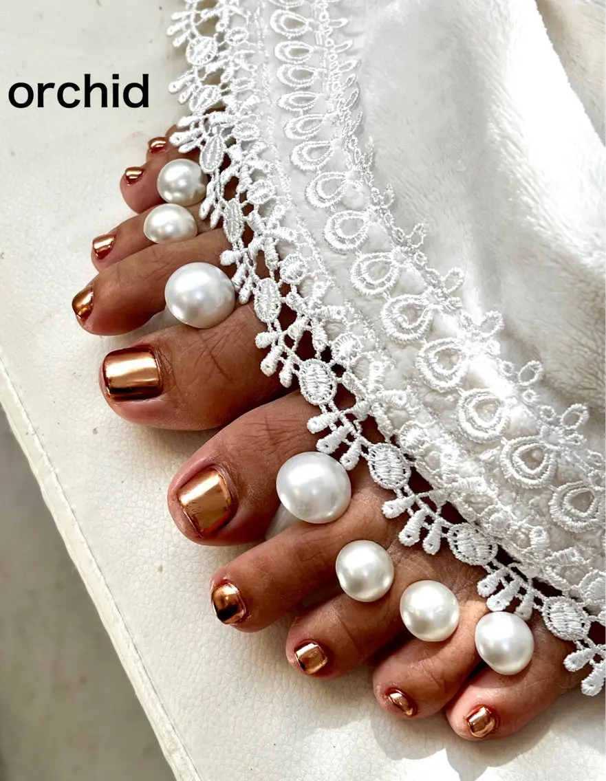 ネイル ハンドネイル フットネイル orchid ♡オーキッドのネイルデザイン