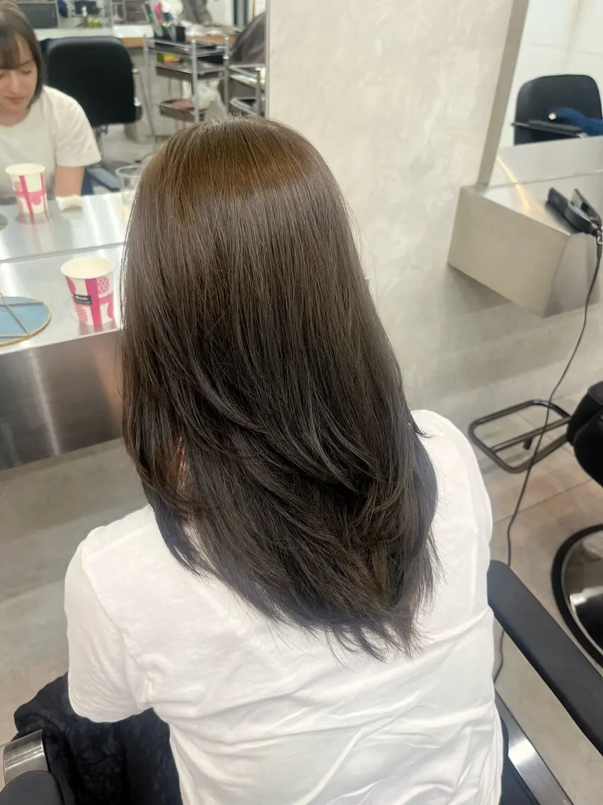 ロング レイヤーカット カット トリートメント ヘッドスパ 新宿/韓国ヘア レイヤー SAYAのヘアスタイル