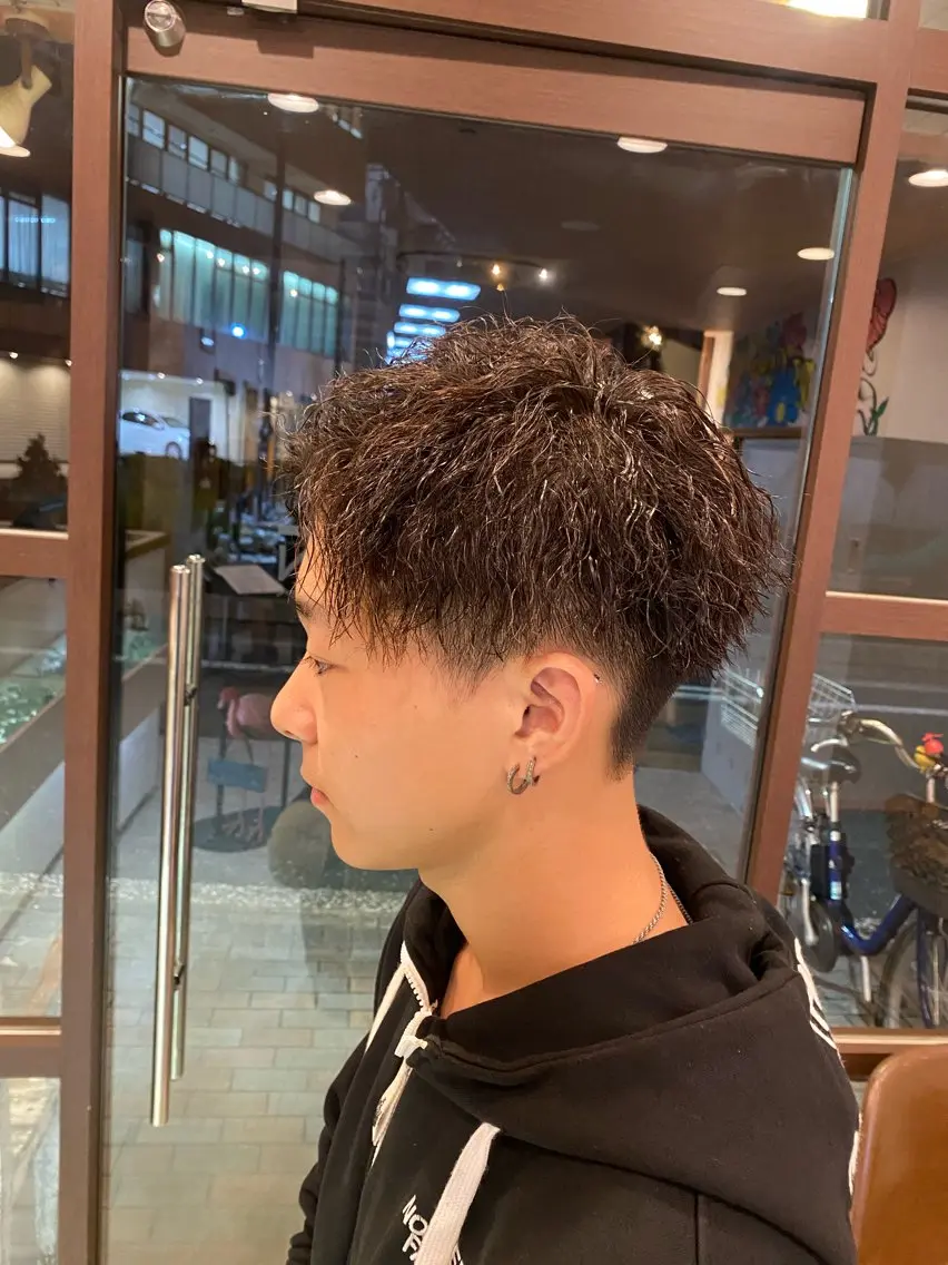 パーマ メンズ 曲がる縮毛矯正🌀 篠崎蓮　金沢文庫のヘアスタイル