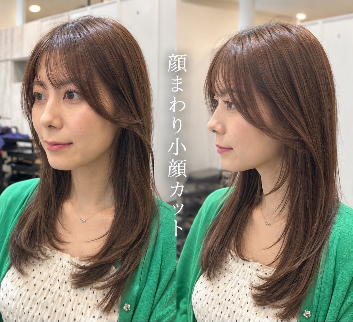ロング カット 髪質改善/小顔カット 中山賢人のヘアスタイル