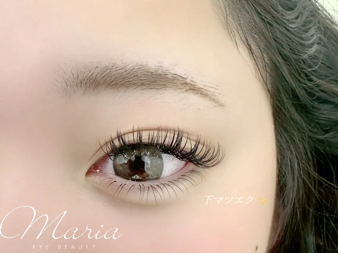 すぐ予約のみ【下マツエク☆】フラットラッシュ 40本 ¥3980の写真