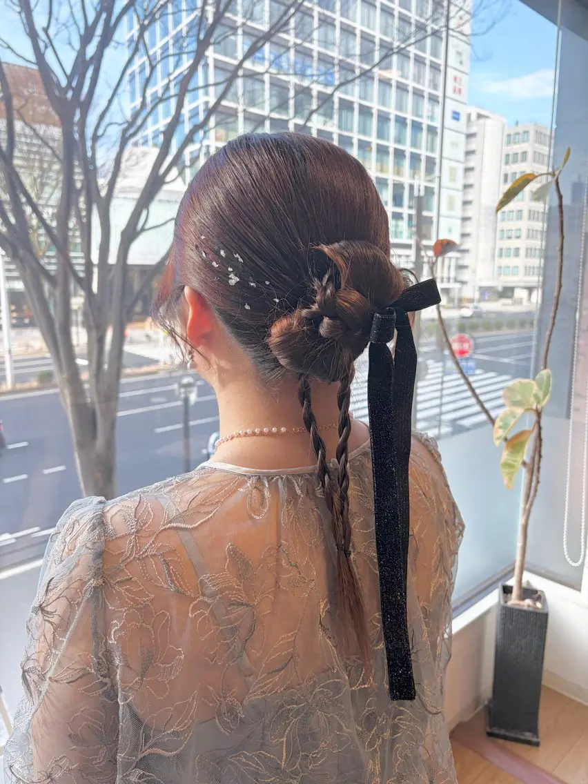 ロング ヘアアレンジ 岩渕 美涼のヘアスタイル