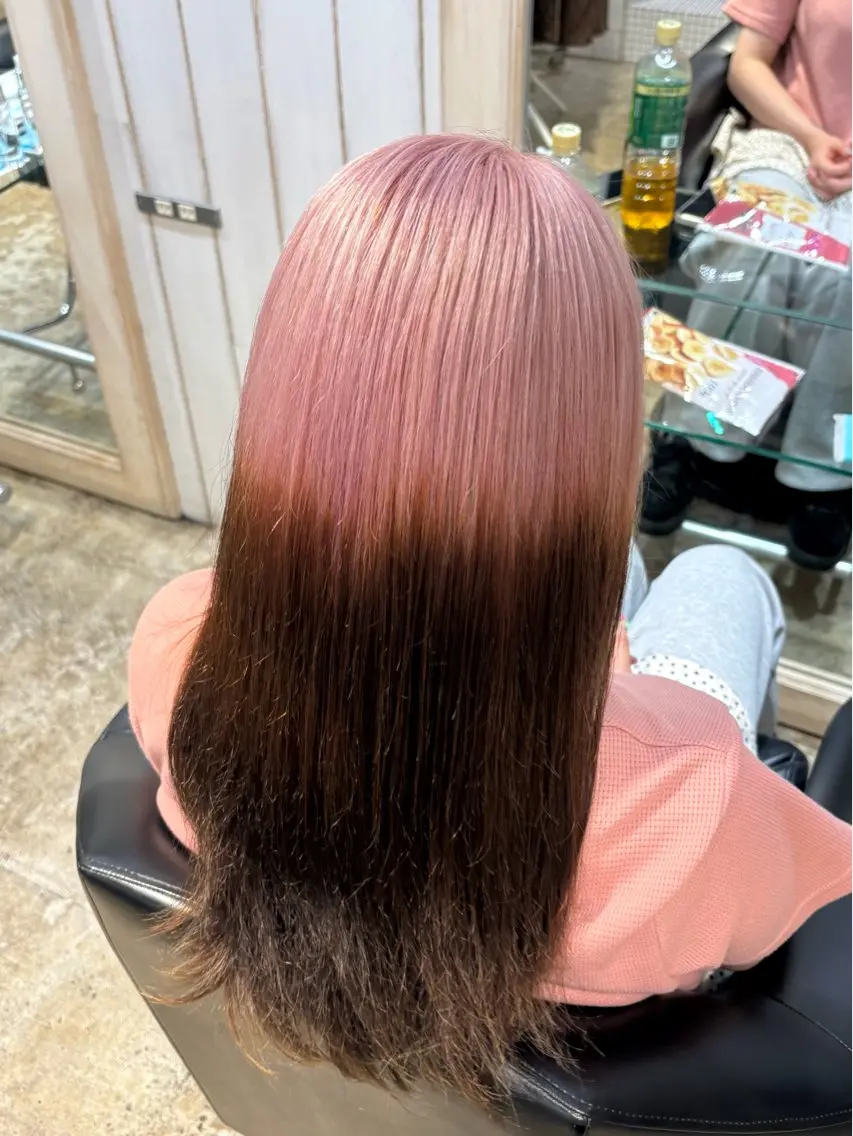 ロング カラー ピンクカラー amane /カットモデル募集中のヘアスタイル
