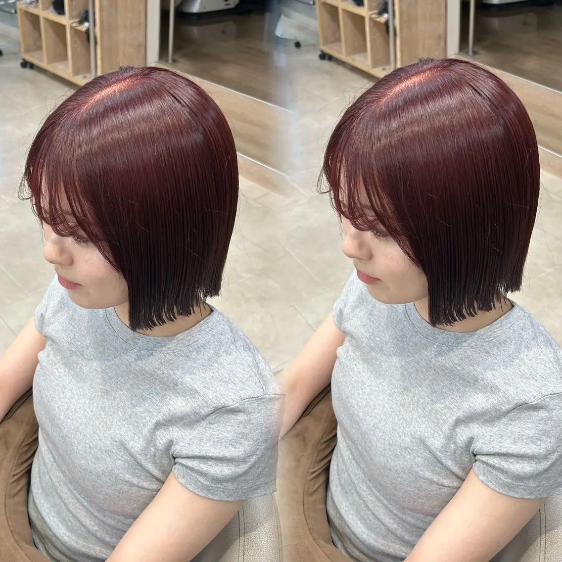 スムーズご案内可🙆‍♀️ カット＋カラー＋サラツヤトリートメントの写真