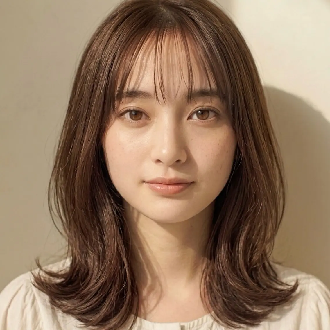 ミディアム カラー 飯田 智也のヘアスタイル