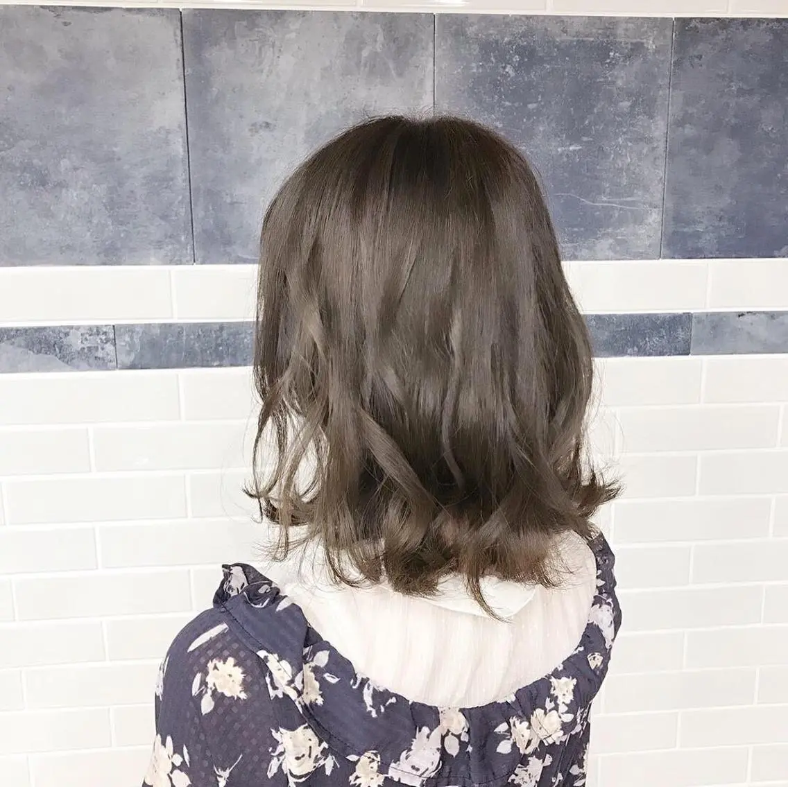 ミディアム カラー アディクシーカラー アッシュ ダークアッシュ カット ヘアカラー トリートメント ❤️Ruminate 日暮里店❤️のヘアスタイル