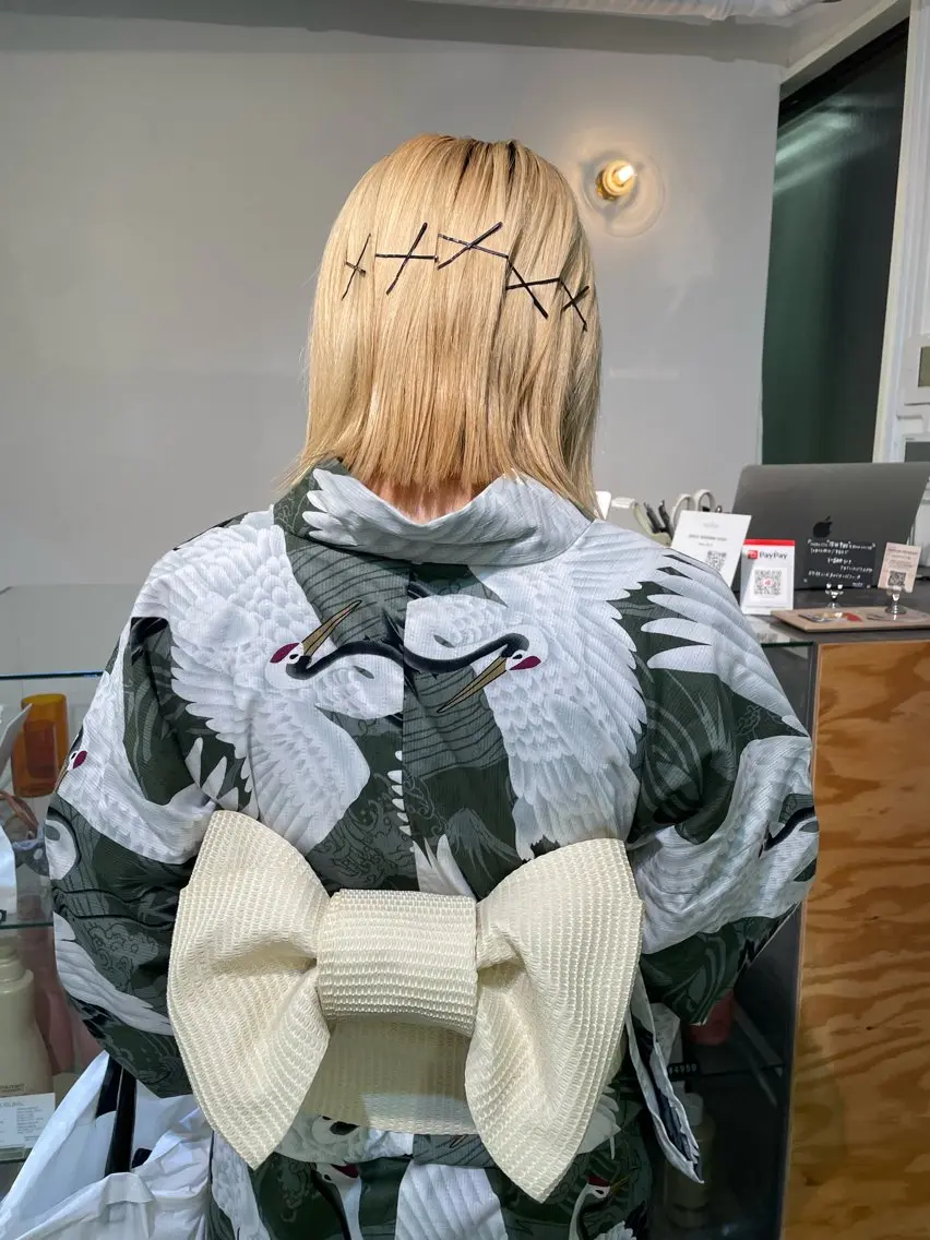 【夏祭りに🏮👘】浴衣着付け+ヘアセット❣️の写真