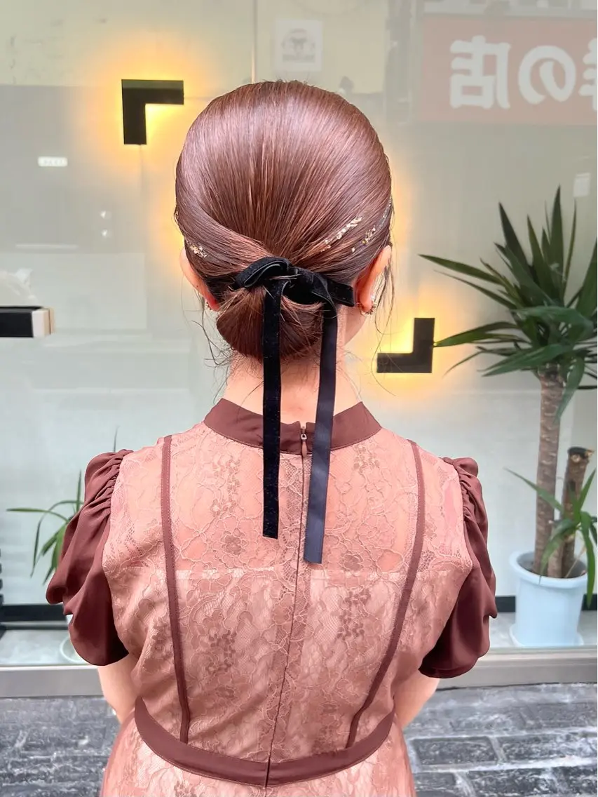 ミディアム カラー ヘアアレンジ 「sumi」 AMIのヘアスタイル