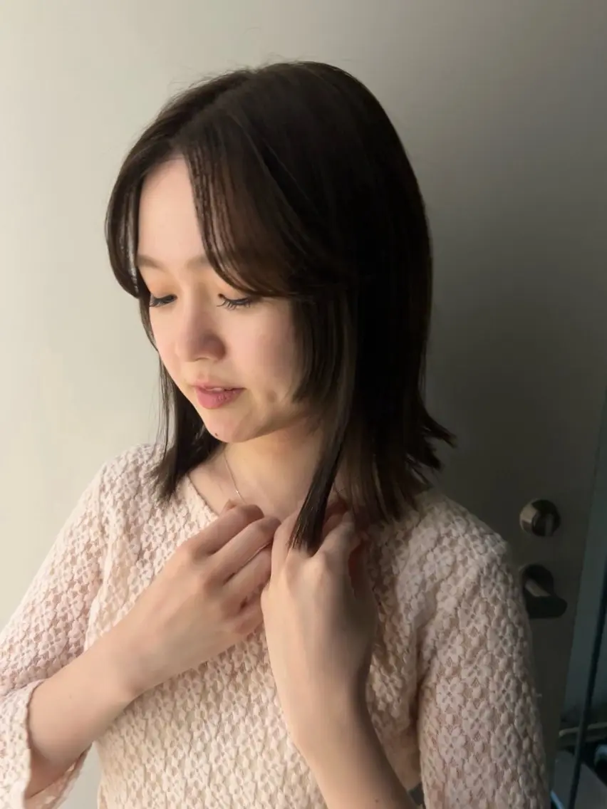 セミロング ヘアカラー 髙林 優衣のヘアスタイル