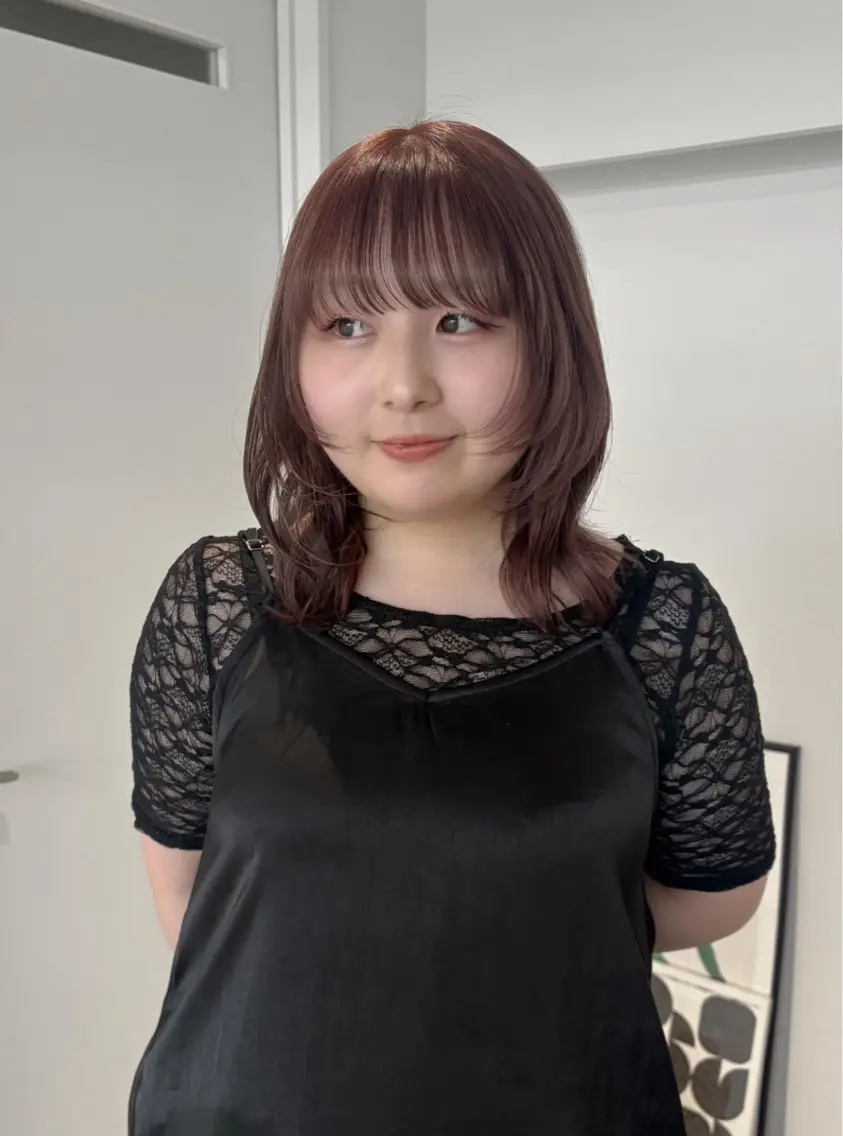 セミロング カラー ヘアカラー 【sica】 チナのヘアスタイル