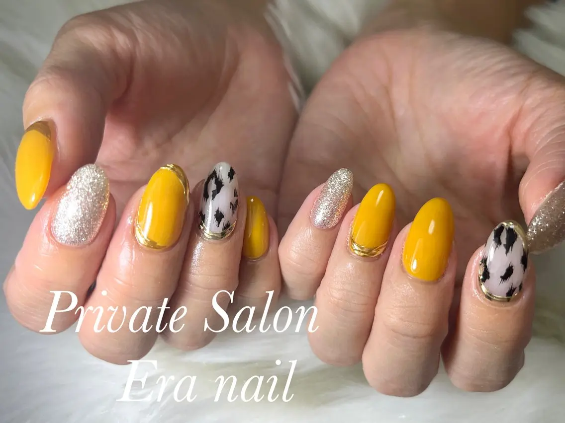 ネイル アニマル柄 Era nailのネイルデザイン