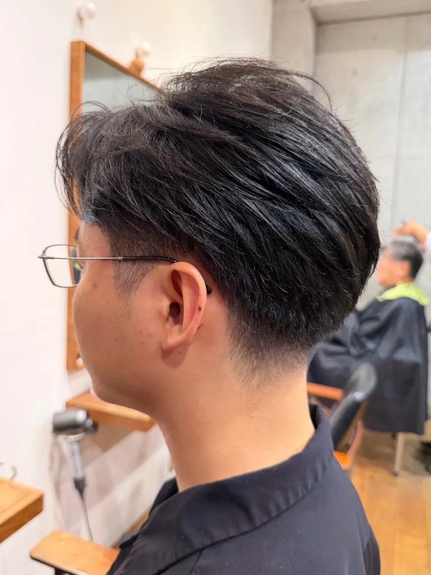 ショート メンズ フェードカット メンズパーマ 刈り上げ 🌱表参道/フェード メンズ特化/石原旭人のヘアスタイル