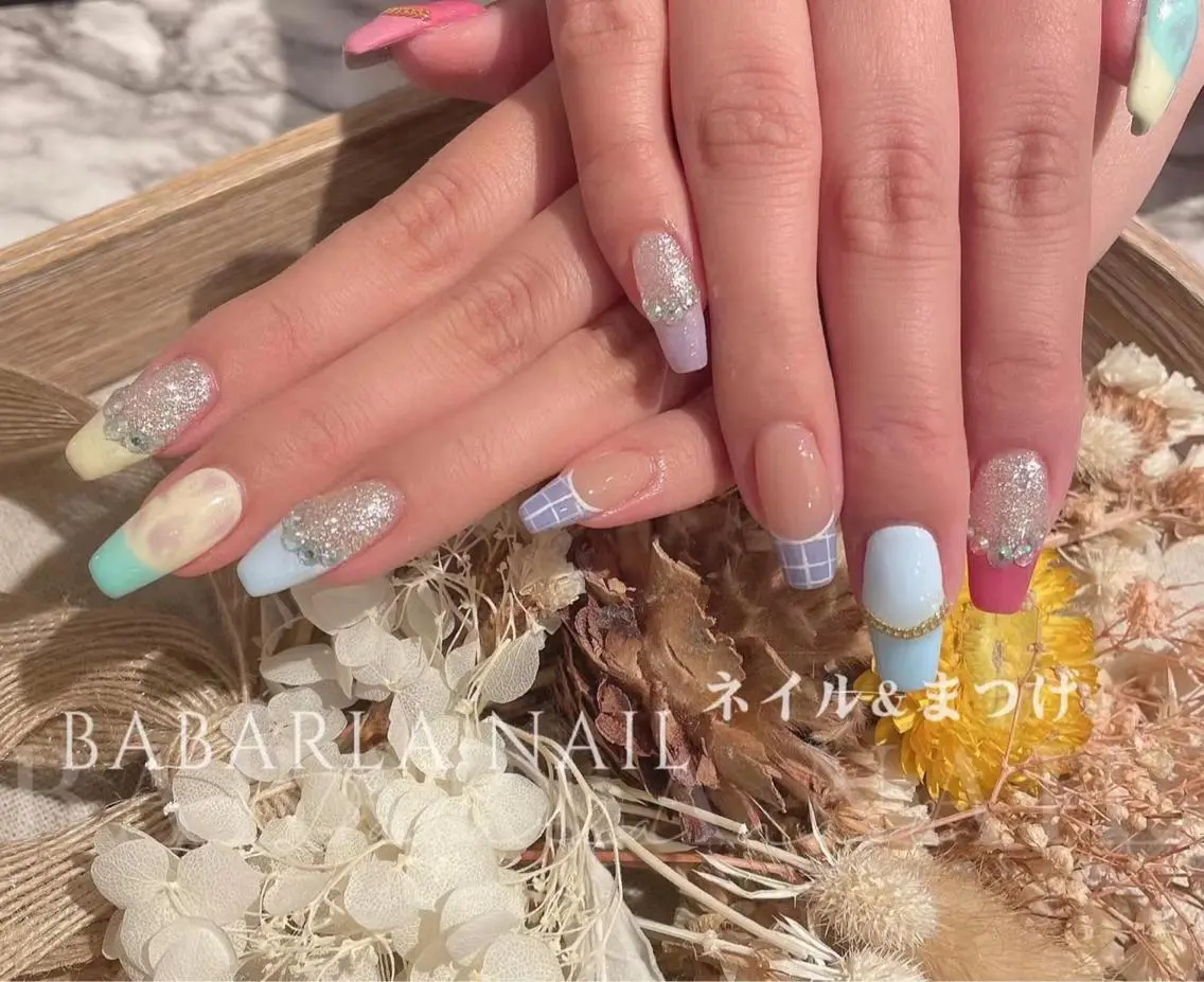 ネイル フレンチネイル パステルネイル Babarla Nailのネイルデザイン