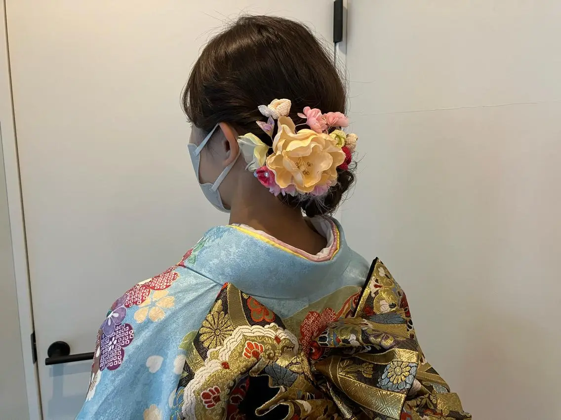 ヘアアレンジ 着物ヘア Hair&Make Nahoのマツエク・マツパデザイン