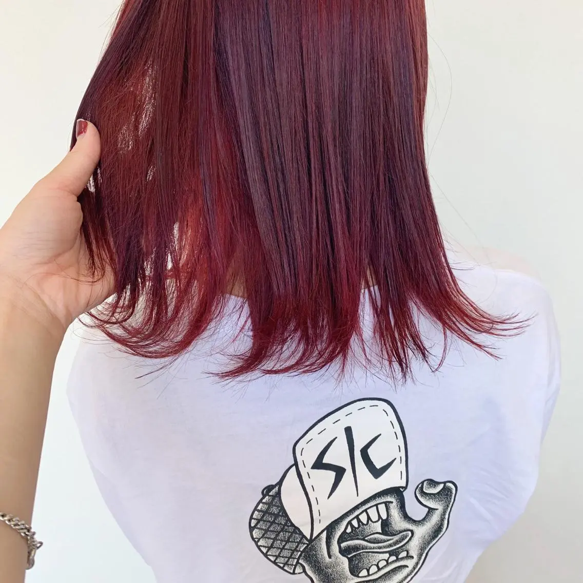 ミディアム カラー カシス レッドカラー 高円寺 utuwa🌟まなみのヘアスタイル