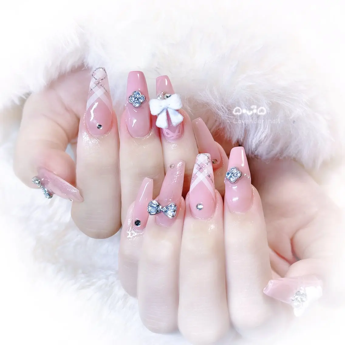 ネイル ハンドネイル Lavender nail·中島公園のネイルデザイン