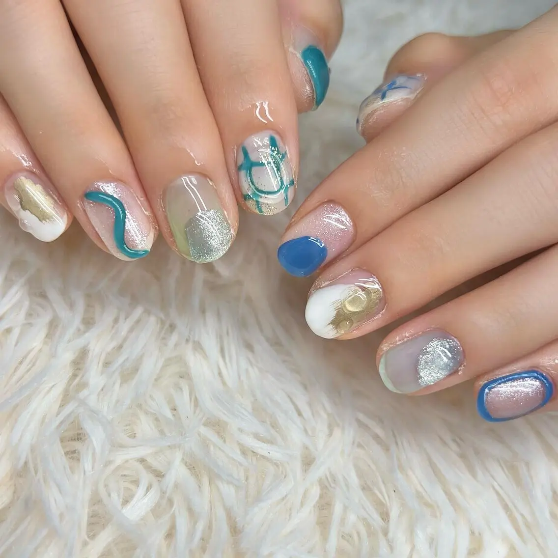 ネイル ニュアンスネイル ハンドネイル 【Yappy🌈】 💖P-tanaのネイルデザイン