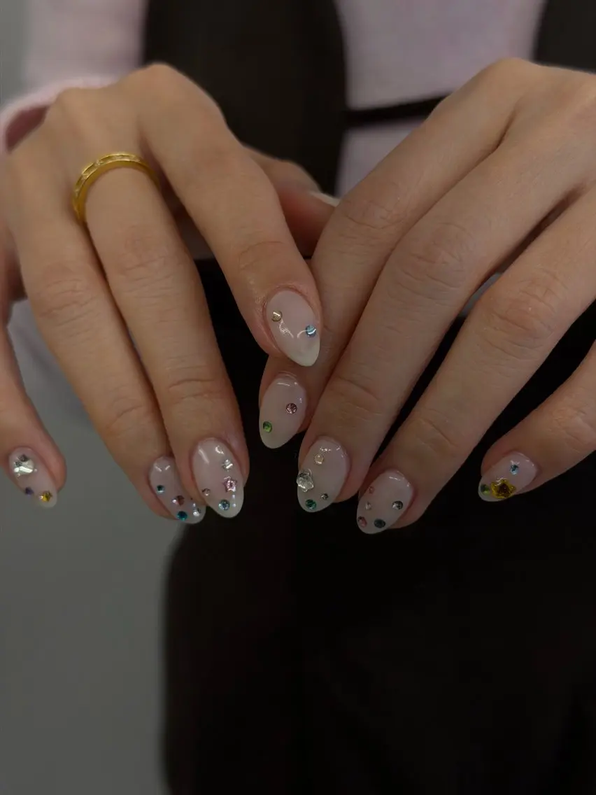 ネイル ジェルネイル マグネットネイル ニュアンスネイル パラジェル リボン ハンドネイル ハンドケア Bana_ Nailのネイルデザイン