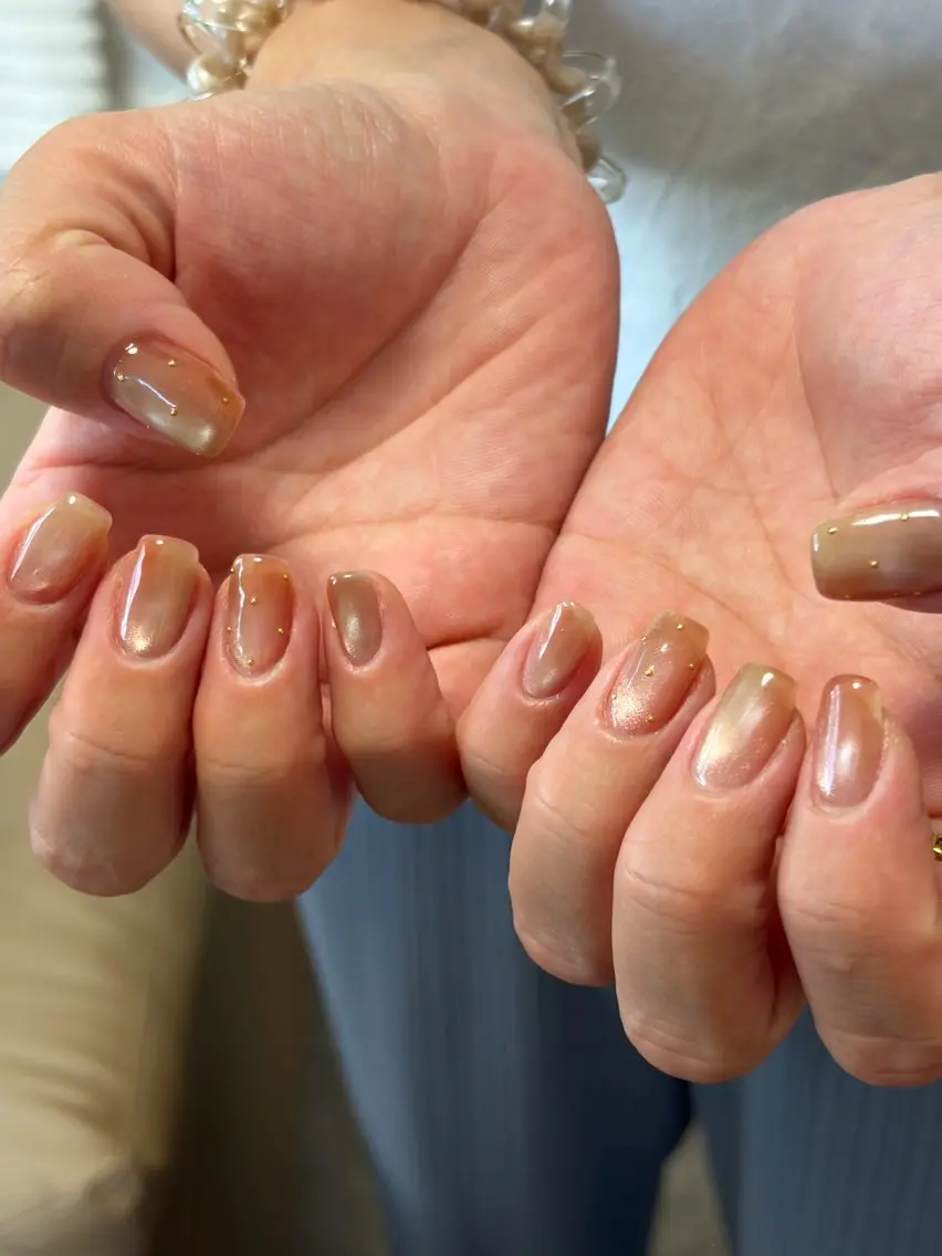 ネイル ジェルネイル キラキラネイル マグネットネイル ニュアンスネイル オフィスネイル ハンドネイル tamu nail 金町のネイルデザイン