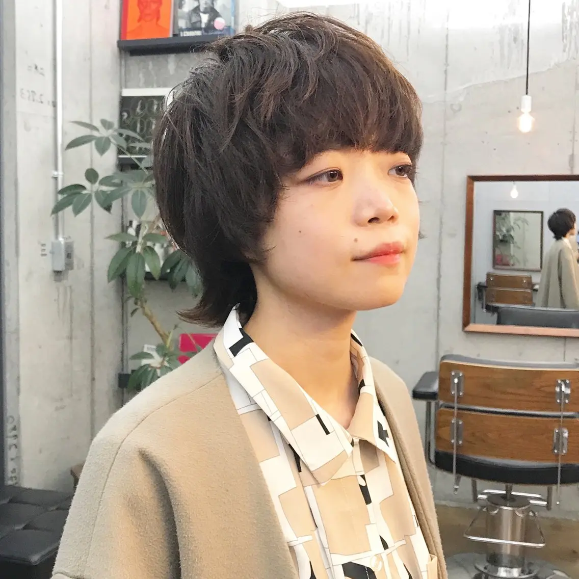 ショート パーマ ショートヘア ウルフカット カット パーマ トリートメント ヘアセット ✂︎ウルフ・ショート ✂︎MIKUNIのヘアスタイル