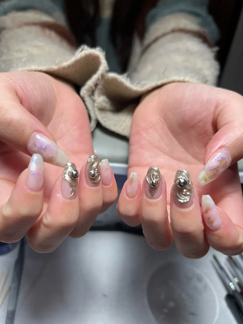 ネイル クリアネイル ニュアンスネイル 杉山 葉月のネイルデザイン