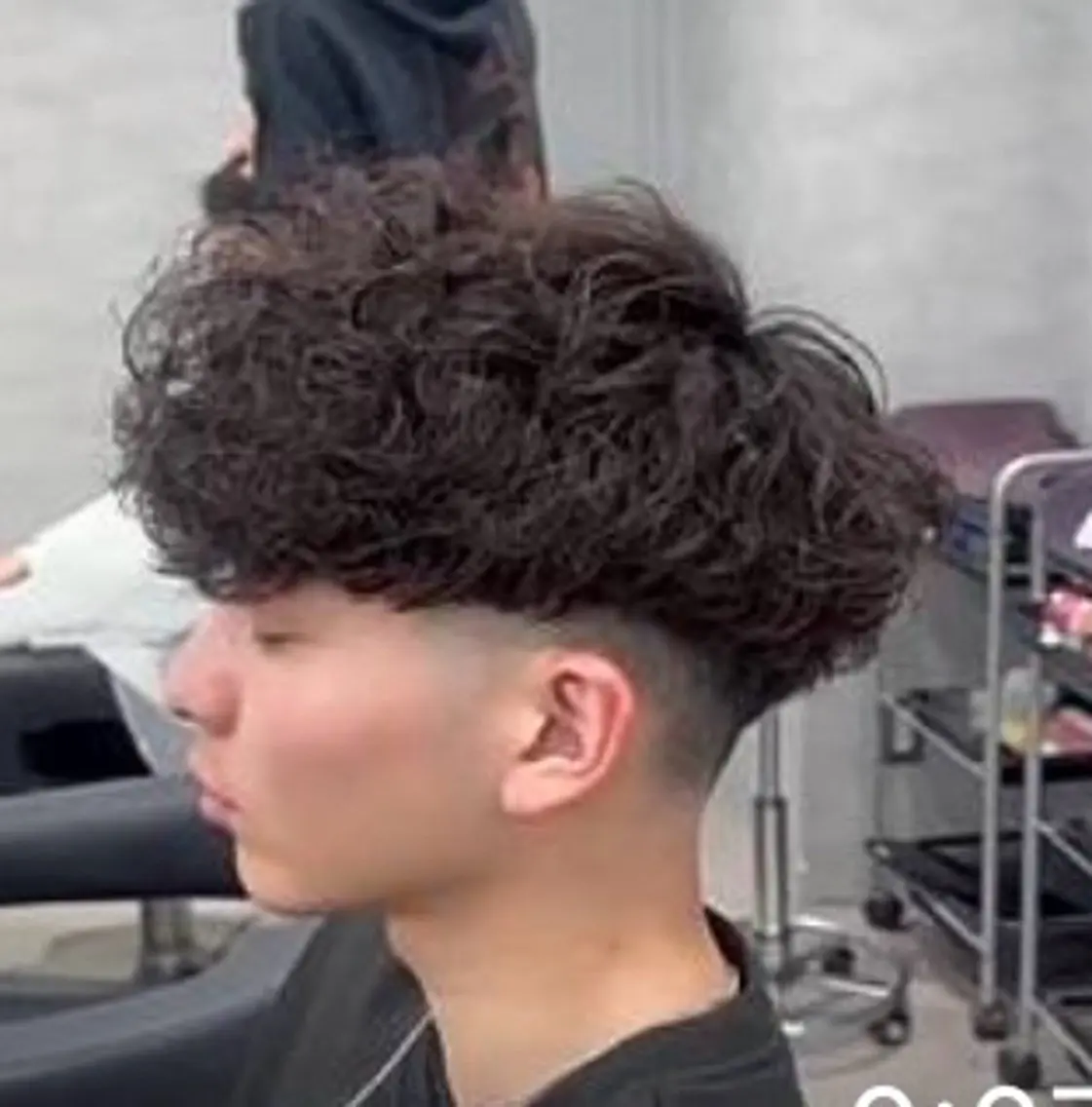 ショート パーマ メンズ スペインカール カット パーマ メンズパーマカット 達人/涼のヘアスタイル