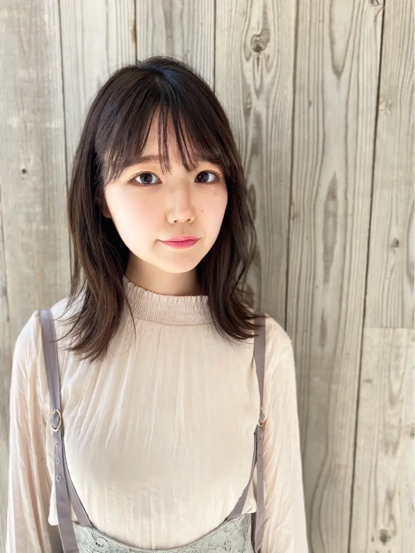 ミディアム ボブ タケタ モカのヘアスタイル