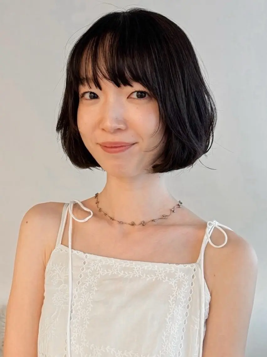 ショート ボブレイヤー ボブ 顔まわりレイヤー レイヤーカット 似合わせカット カット 🌼山本有沙/多毛 ･髪質ケアが得意🌼のヘアスタイル