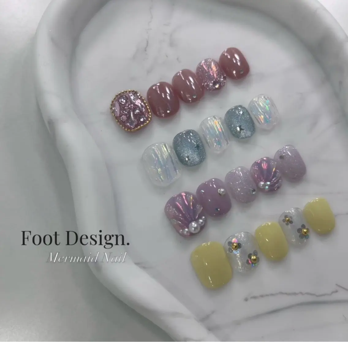 【オフ込】【夏 design】フット：4種類から選べる夏の定額デザインの写真