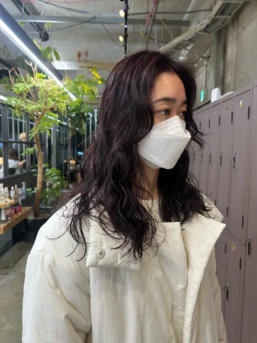 ロング カラー パーマ maho/垢抜け カラーパーマメイクのヘアスタイル