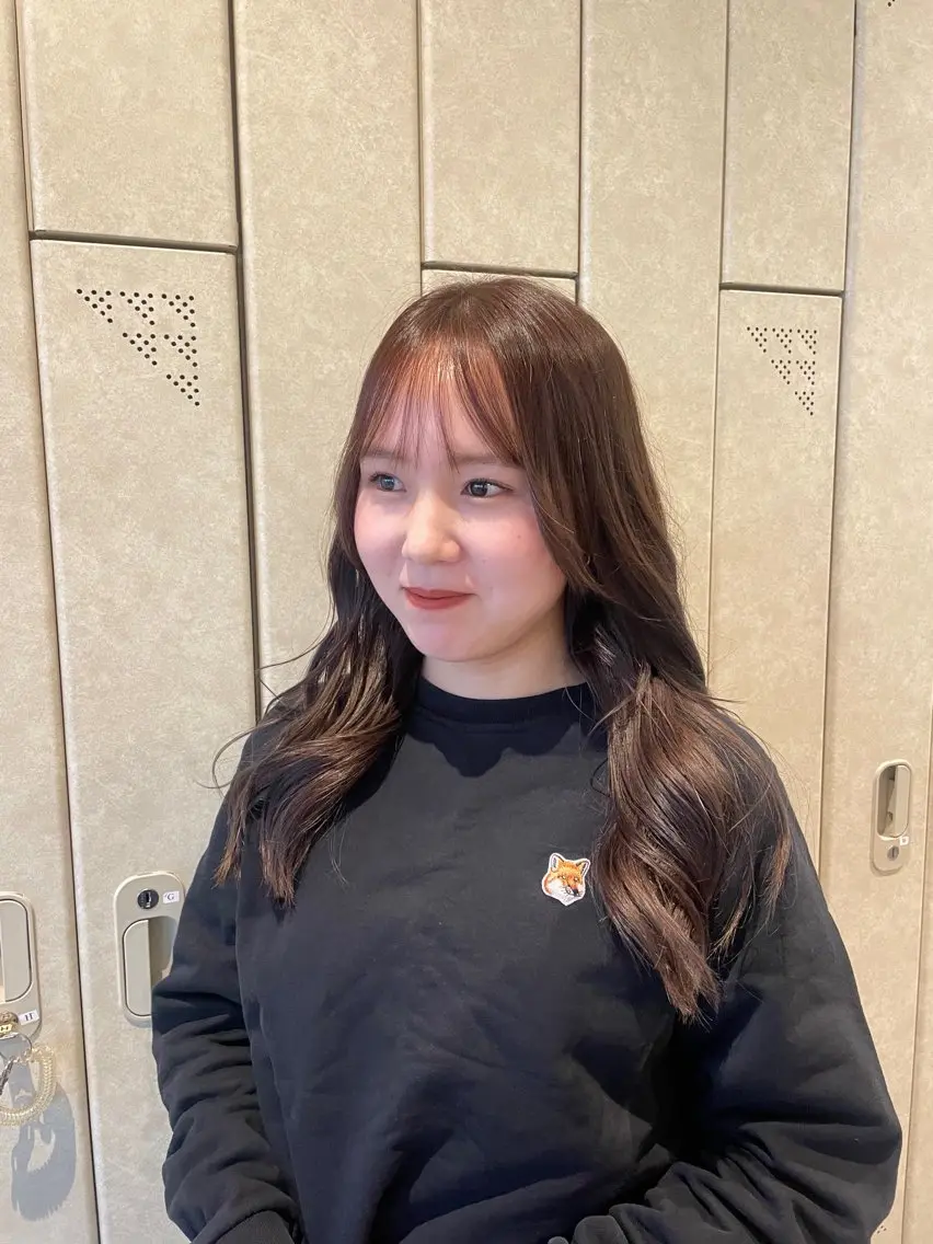 ロング カラー アッシュ ベージュカラー 髪質改善 カット ヘアカラー トリートメント RIN ✴︎透明感カラー✴︎のヘアスタイル