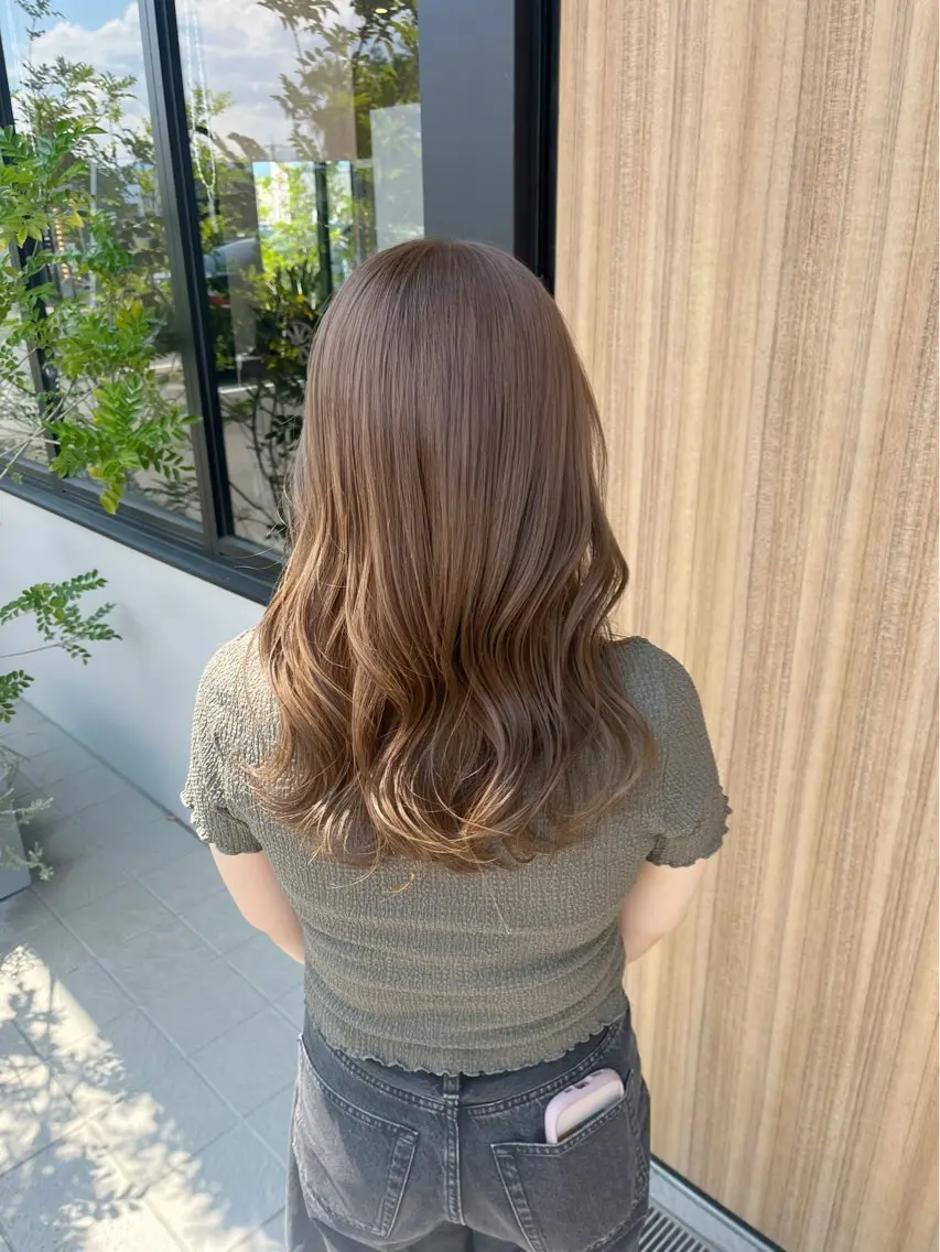 カラー 透明感カラー カット ヘアカラー トリートメント 福島 果音のヘアスタイル