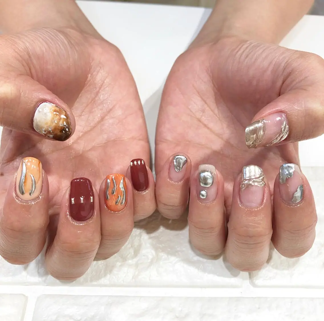 ネイル アートネイル ニュアンスネイル rina eye&nailのマツエク・マツパデザイン