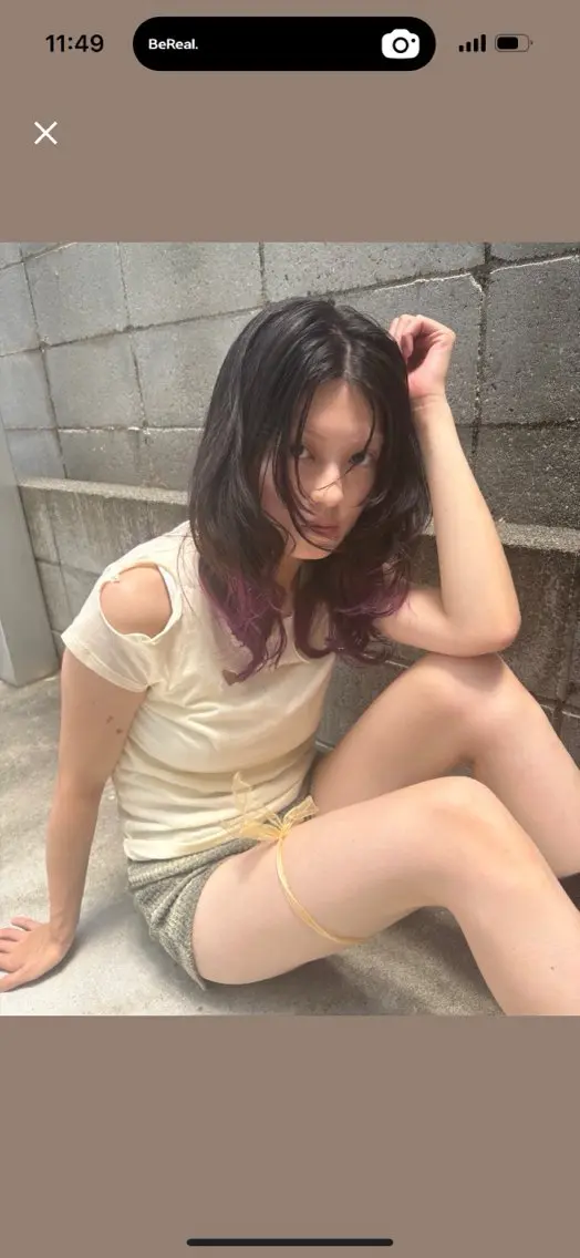 カラー ヘアカラー 酸性ストレート /暖色カラー/ユイカのヘアスタイル
