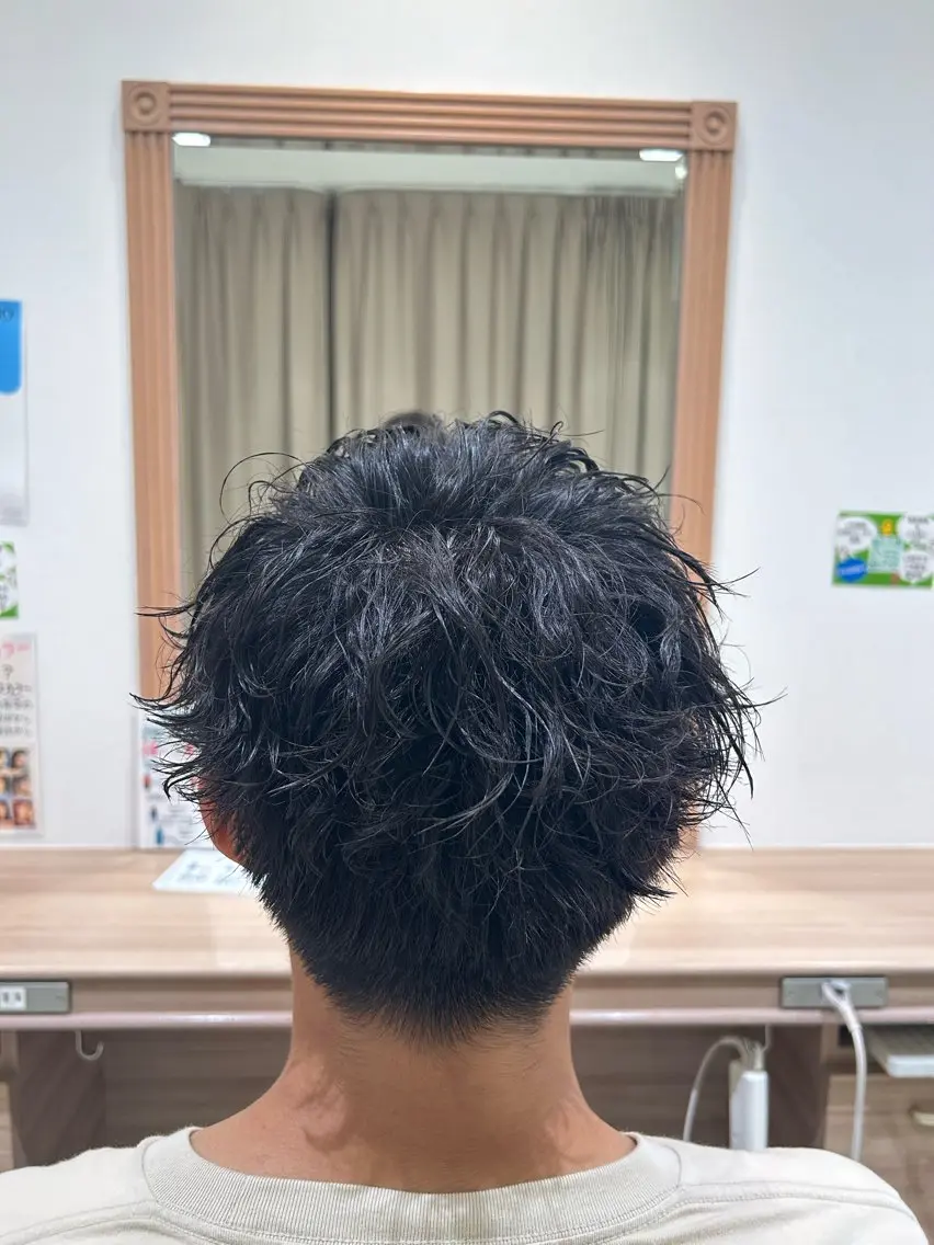 パーマ メンズ モデル募集中 松原京のヘアスタイル