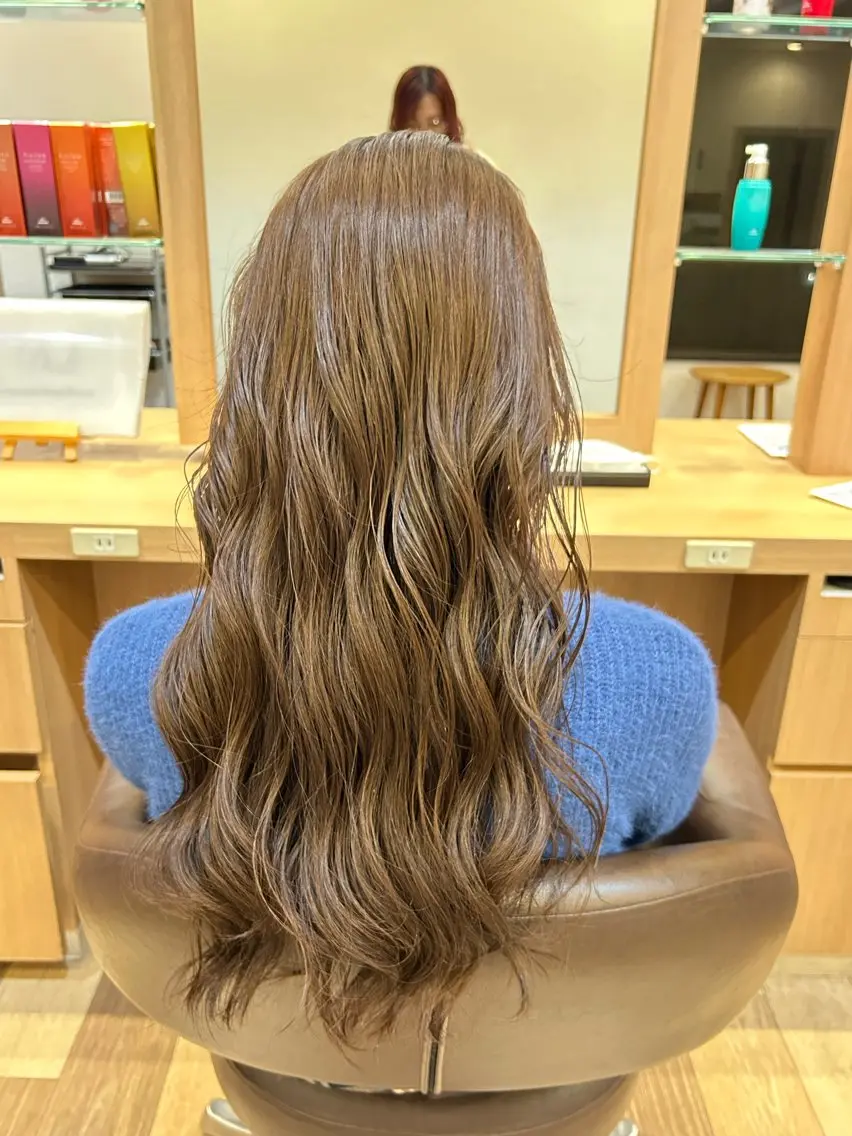 カラー ベージュカラー ブリーチ ブリーチなしカラー Dali 新さっぽろ Ricoのヘアスタイル