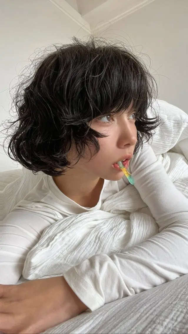 ショート パーマ パーマ Kawaguchi Ryuのヘアスタイル