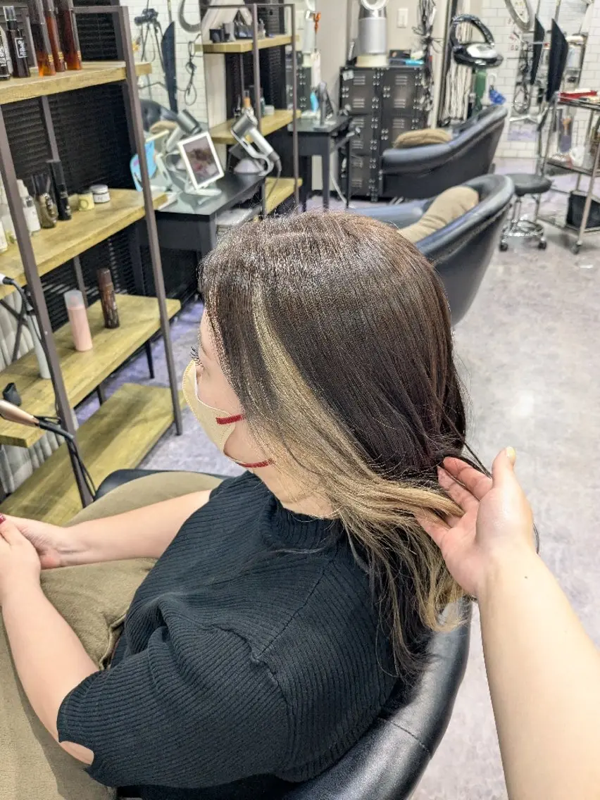 カラー 多田 遥香のヘアスタイル