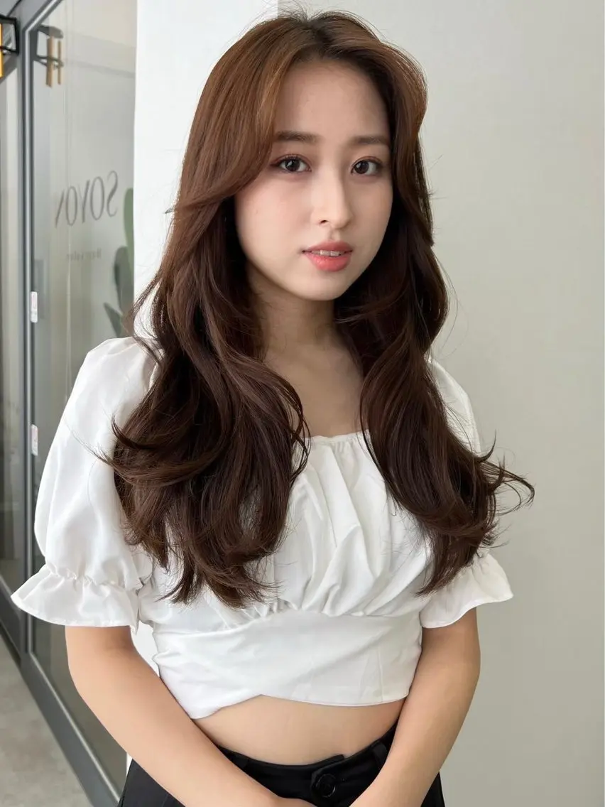 ロング ヘアカラー トリートメント 髪質改善/ 上村旺武のヘアスタイル