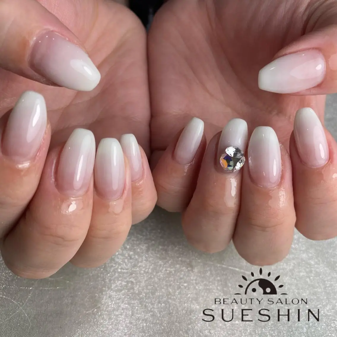 セミロング ネイル ハンドネイル S ueshinのネイルデザイン