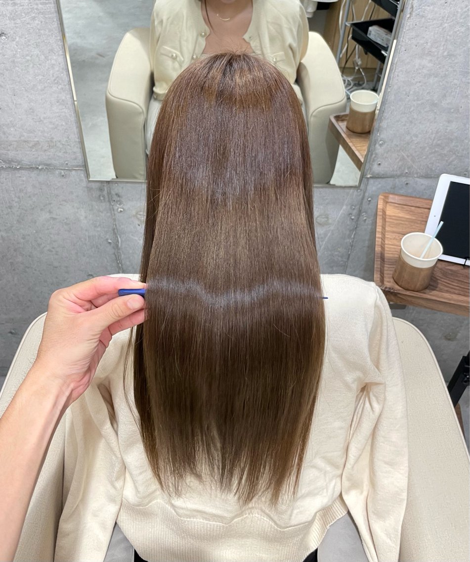 ロング カット ヘアカラー トリートメント 博多/髪質改善/ /縮毛矯正/れいのヘアスタイル